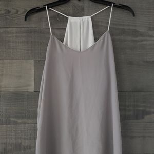 Reversible Grey/White Tank Top